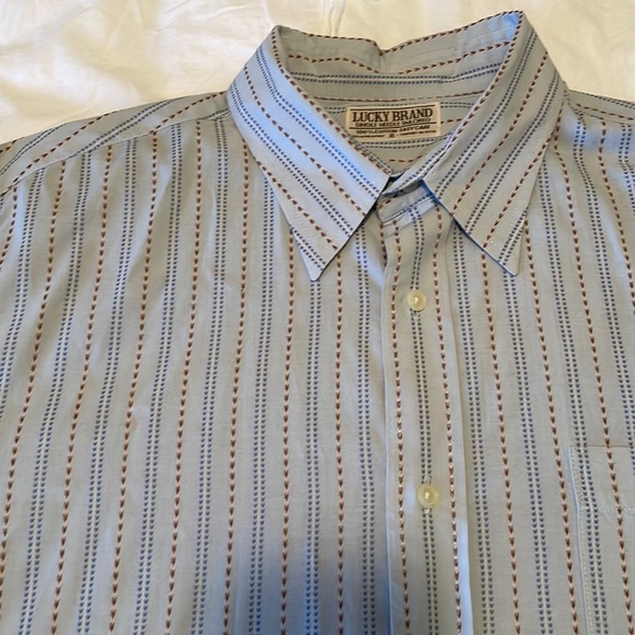 Lucky Brand long sleeve pattern button down with pocket - Picture 1 of 5
